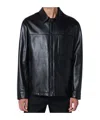 Salvatore Santoro Long-sleeved Leather Jacket In Black