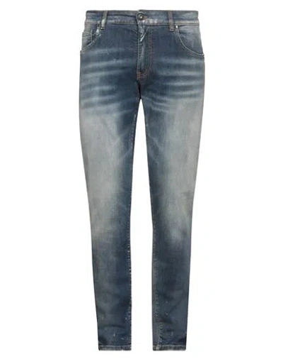 Salvatore Santoro Man Jeans Blue Size 33 Cotton, Elastane