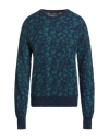 Salvatore Santoro Man Sweater Blue Size Xl Polyamide, Acrylic, Alpaca Wool In Blue