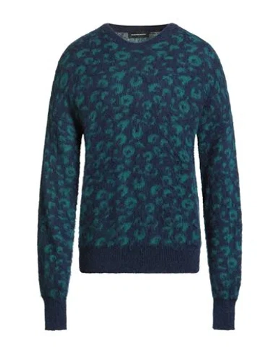 Salvatore Santoro Man Sweater Blue Size Xl Polyamide, Acrylic, Alpaca Wool