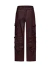 Salvatore Santoro Niv Leather Cargo Pants In Brown