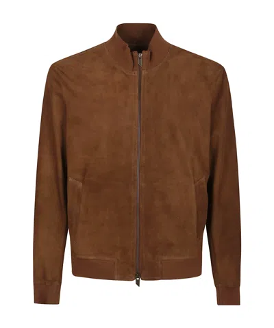 SALVATORE SANTORO SUEDE BOMBER JACKET