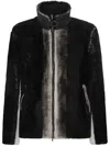Salvatore Santoro Black Leather Degrade Jacket In 黑色