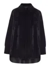 Salvatore Santoro Oversized Leather Jacket In Black