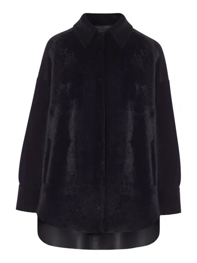 SALVATORE SANTORO OVERSIZED LEATHER JACKET