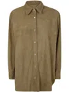 Salvatore Santoro Shirt In Suede