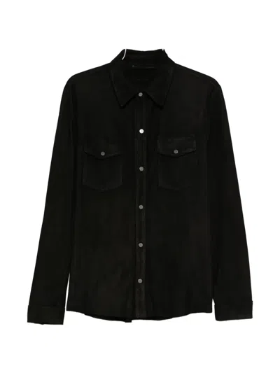 Salvatore Santoro Pocket Shirt In Black