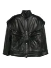 Salvatore Santoro Press-stud Fastening Jacket In Black