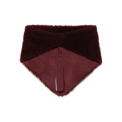 Salvatore Santoro Red Scarves & Gloves In Brown
