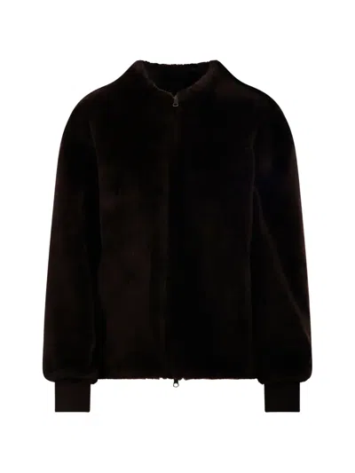 Salvatore Santoro Reversible Shearling Jacket In Animal Print