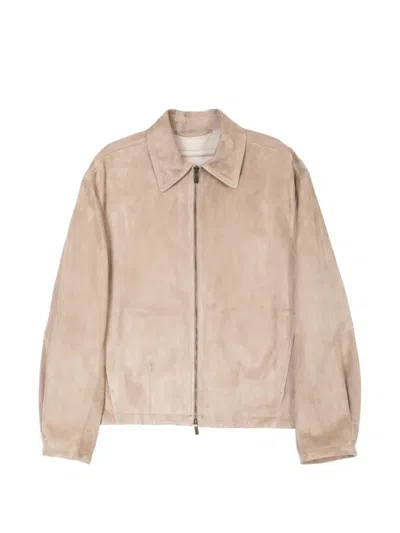 Salvatore Santoro Sabbia Zipped Jacket In Neutral
