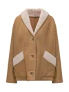 Salvatore Santoro Shearling Jacket In Brown