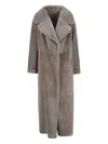 Salvatore Santoro Shawl-collar Coat In Gray