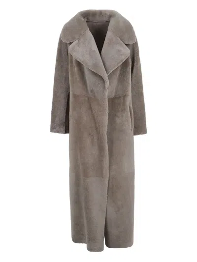 Salvatore Santoro Shawl-collar Coat In Gray