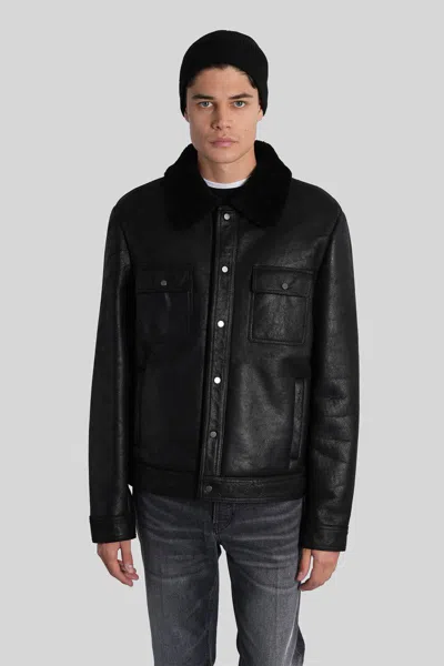 Salvatore Santoro Shearling In Black