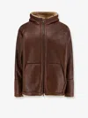 Salvatore Santoro Shearling Hooded Jacket In Multi
