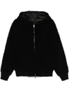 Salvatore Santoro Shearling And Leather Reversible Jacket In Black