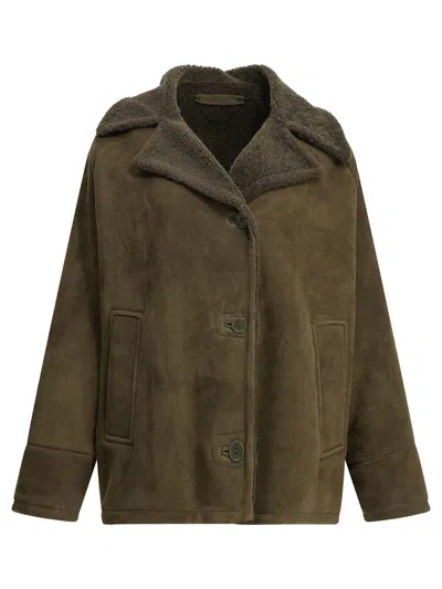 Salvatore Santoro Shearling Jacket In Brown