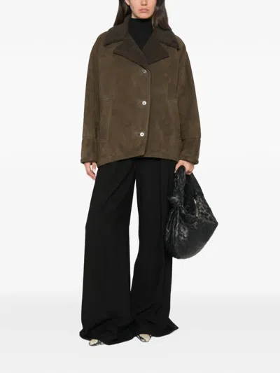 Salvatore Santoro Shearling Jacket In Brown