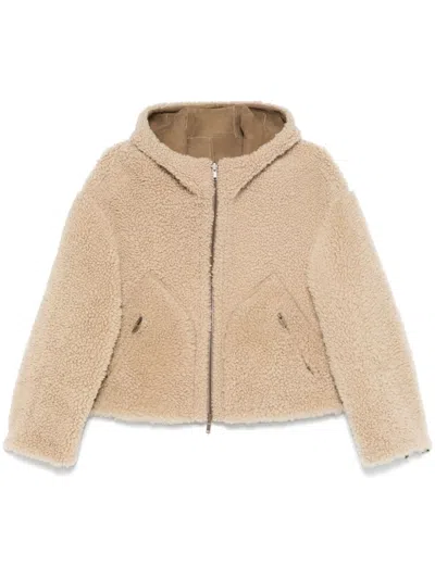 Salvatore Santoro Shearling Jacket In Brown