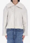 Salvatore Santoro Shearling Jacket In White