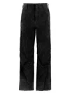 Salvatore Santoro Leather Straight-leg Trousers In Black