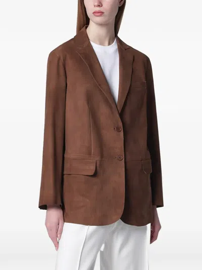 Salvatore Santoro Single-breasted Blazer In Brown