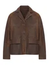 Salvatore Santoro Single-breasted Leather Jacket In Brown