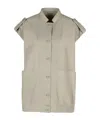 Salvatore Santoro Grey Leather Jacket In Gray