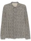 Salvatore Santoro Spotted Overshirt In Neutrals