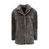 Salvatore Santoro Spotted Patterned Fur Jacket In Brown