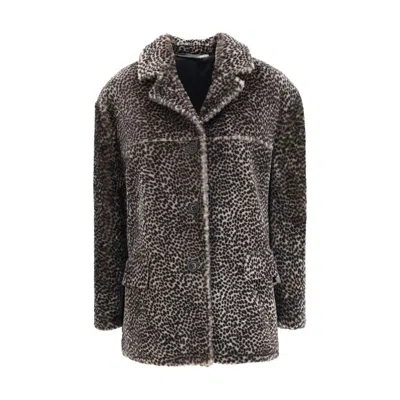 SALVATORE SANTORO SPOTTED PATTERNED FUR WOMEN'S JACKET