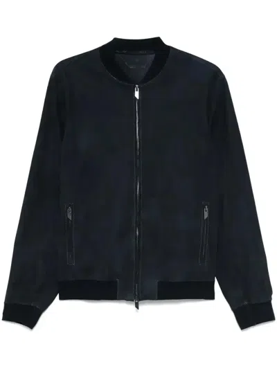 SALVATORE SANTORO SUEDE BOMBER JACKET