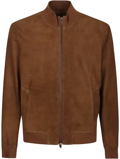 SALVATORE SANTORO SUEDE BOMBER JACKET