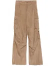 Salvatore Santoro Suede Cargo Trousers In 中性色