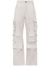 SALVATORE SANTORO SUEDE CARGO TROUSERS