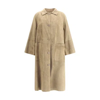 Salvatore Santoro Suede Coat In Black