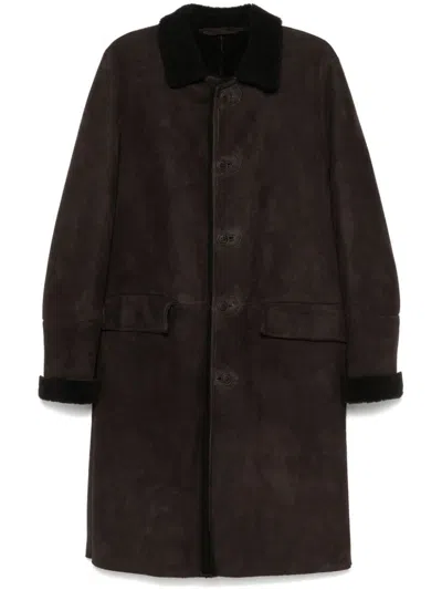Salvatore Santoro Suede Coat In Braun