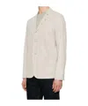 Salvatore Santoro Suede Jacket In White