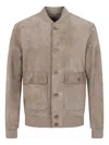 Salvatore Santoro Lamb Leather Jacket With Button-up Front