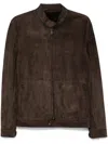 Salvatore Santoro Suede Jacket In Brown