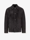 Salvatore Santoro Buttoned Leather Jacket In Multi