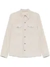 Salvatore Santoro Suede Jacket In Neutrals