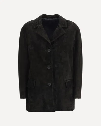 SALVATORE SANTORO SUEDE LEATHER JACKET