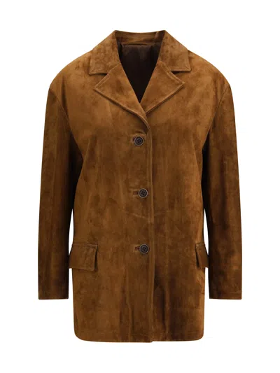 SALVATORE SANTORO SUEDE LEATHER JACKET