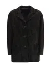 Salvatore Santoro Button-fastening Leather Jacket In Brown