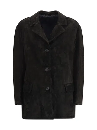 SALVATORE SANTORO SUEDE LEATHER JACKET