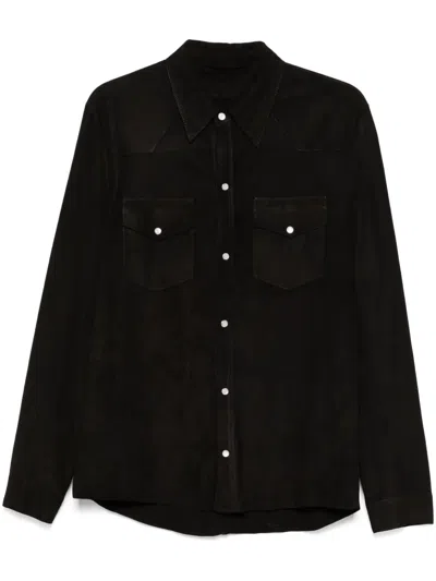 SALVATORE SANTORO SUEDE OVERSHIRT