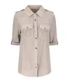 Salvatore Santoro Suede Shirt In Gray