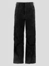 Salvatore Santoro Leather Straight-leg Trousers In Multi